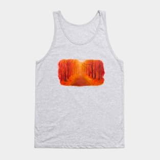 Autumn landscape watercolour Tank Top